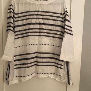 J.Jill linen striped top